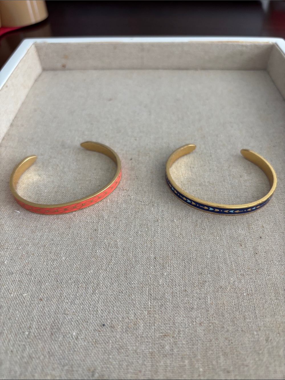 Stella & Dot Manchester Enamel Cuff Bracelet Set - Picture 8 of 10